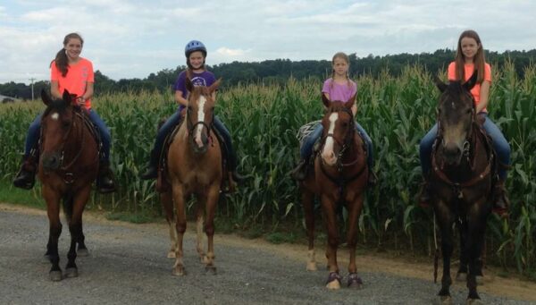 Byers girls on horses cropped