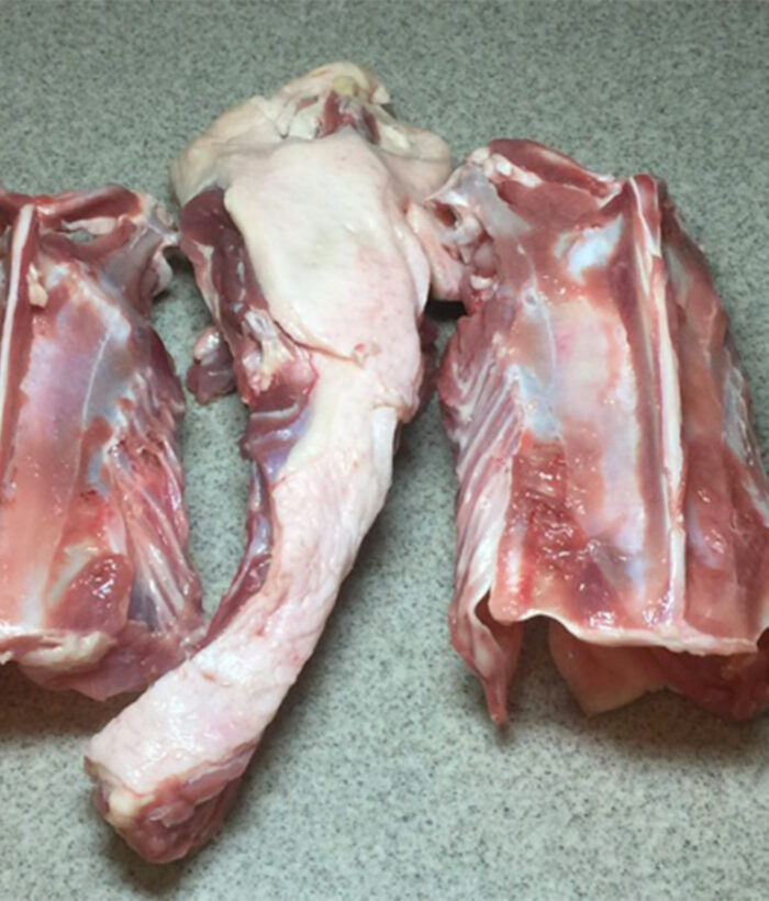 raw duck carcass crop 1