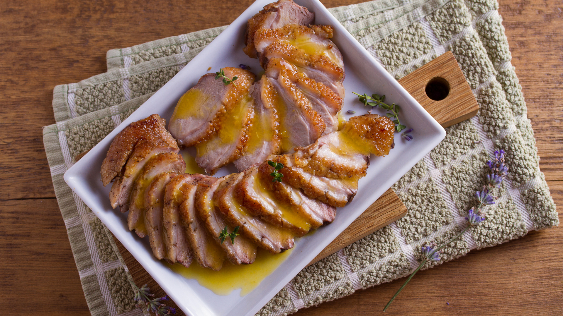 Pan Seared Duck Breast with Orange Glaze 1